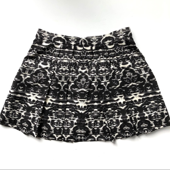 NWOT J. Crew Blurred Ikat Pleated Skirt - Picture 5 of 9